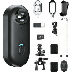 제토 4K 미니 바디 카메라 64G 착용 가능한 자석 클립 온 150도 와이드 앵글 시점 와이파이 앱 실시간 보기 방수 케이스 헬멧자전거 마운트 여행 사이클링 오토바이 브이로그, 64 GB