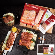 진심가득오리 선물세트 진심6호 (훈제슬라이스 300g X 6팩 + 훈제슬라이스 600g X 3팩 + 떡갈비 400g X 4팩), 1개