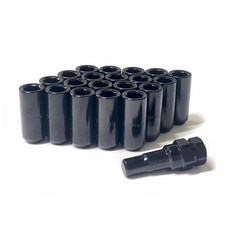 45mm 롱타입 벤츠 아우디 삼성 공용 휠너트 락볼트, 블랙, 1세트