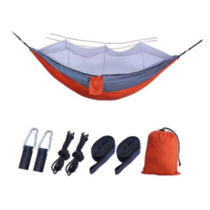 캠핑용 간편 모기장해먹 세트 1P 경량 해먹 휴대용, 오렌지