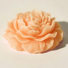 小日子家居館 牡丹香薰蠟燭 花朵造型無煙低溫蠟家居擺件, 1個, 嫩粉(柏林少女)