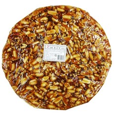 우진엿공장 우진 땅콩엿 300g 쟁반엿 동절기 깨짐 참고 덩어리엿 판엿 이강산닷컴, 5개