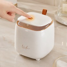 레디박스 심플감성 편리한 원터치 캡슐세제 보관함 미니 탁상 휴지통, 화이트