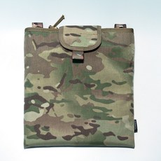 TC 폴더블 드롭 몰리 덤프 파우치 멀티캠, 1개