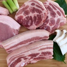 김천 지례면 흑돼지 목살 삼겹살 돈마호크 앞다리살, 전지수육(앞다리살), 1kg, 1개