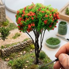 일상발견 나무모형 디오라마나무 나무소품 정원미니어처 조경모형나무, H=65mm