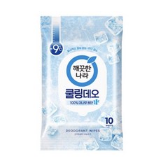 깨끗한나라 페퍼민트 쿨링 데오티슈 10p, 66g, 30개