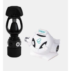 CREST ELARA經典潛水調節器組:一級頭與主二級頭組合，輕量化設計，水下呼吸穩定，提升潛水舒適度, 產品組合: 一級頭與主二