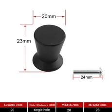 QVWN-간단한 알루미늄 합금 단일 구멍 작은 색 둥근 드로잉 핸들 부엌 캐비닛 신발 옷장 문 서랍, 05 AB23-26