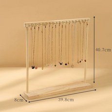 원목 목걸이 진열대 디스플레이 악세사리 거치대, 1개, 특대형 18개 후크
