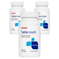 GNC 셀레늄 200mcg 캐플렛, 90정, 3개