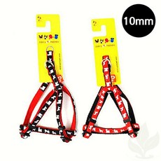 펫츠컴퍼니 강아지 가슴줄 도그프린팅 단품 10mm 하네스 1개입