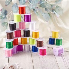 비즈 공예 부자재-실리콘 줄, 1개, 레드