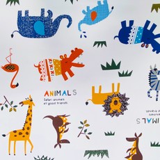 【禾季Her-Ji】台灣製 輕巧型專業透氣防水墊 柔軟親膚透氣舒適 尿布墊 看護墊 多功能用途 重複使用, 1個, 動物園,Ｌ- 150x180cm 雙人床