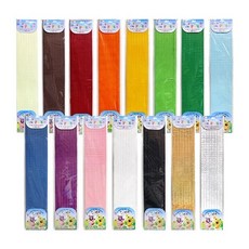 파츠 (유영) 공예용 골판지 띠골판지 금은지 단색 1팩, 금색