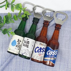 미니어처 술병 마그넷 오프너 외국인 선물 맥주병 참이슬 처음처럼 카스 술모양 병따개, 술병자석병따개 02 처음처럼, 1개