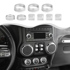 HTHE Silvery Center Console Air Conditioning Control Panel Cover/Dashboard Dash Window Control But, HTHE Silvery Center Console Ai