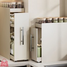 사심몰 틈새 슬라이드 수납장 폭좁은슬라이딩수납장, 단품