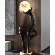 사슴무드등 대형조각상 인테리어 조형물 장식품 인테리어조명 화이트 75cm, 화이트 95cm