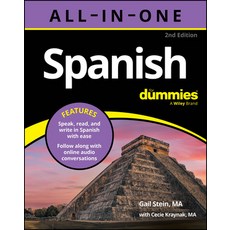 (英文圖書)Spanish All-In-One for Dummies (with Audio Online!) 平裝版, 英文