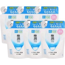 Hadalabo 하다라보 고쿠준 히알루론 리퀴드 밀키 로션 리필, 3개, 140ml