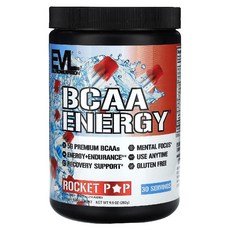 이블루션뉴트리션 BCAA 에너지 비타민 류신 아이소류신 발린 과일 펀치 쉐이크 288g, 280g