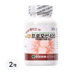 유한양행 반려동물 프로모션 420 영양제, 30정, 뼈/관절강화, 2개