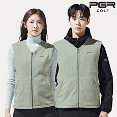 PGR골프 47 남여공용 V넥 후리스 집업 플리스 간절기 여성 골프 조끼