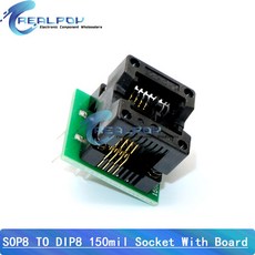 CH341A 프로그래머 어댑터 SOP8 USB 8V 플래시 ZIF 케이블 SOIC8 클립, SOP8 150 l