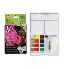 櫻花SAKURA koi塊狀水彩寫生組(特殊色)-12色組 NCW-12MH, 12