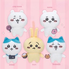 먼작귀 캐릭터 하치와레 치이카와 우사기 인형 키링 블라인드 랜덤 박스 봉제인형 펜던트 선물, 정품 인증, 먼작귀 캐릭터 블라인드 랜덤 박스 1개