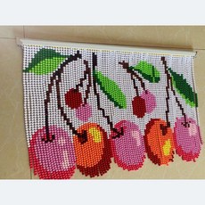 비즈발DIY 커튼 인테리어, 2 체리 비즈 커튼 70cm