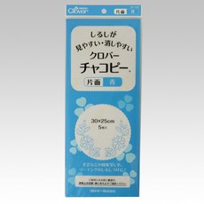 쏘잉스타 크로바 차코페이퍼 초크페이퍼 도안그리기 단면 먹지 패턴 그리기 (각 5매) 24-140 24-141 24-142 24-143 24-144 24-145, 24-142(파랑), 1개