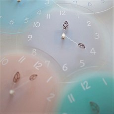 무케렌시아 무케 바나나공방_안개나무 5컬러 인테리어 무소음 벽시계 164357, 무케렌시아 베이비핑크