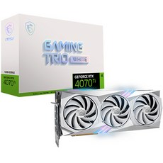 MSI RTX 4070 Ti GAMING TRIO 화이트 12G