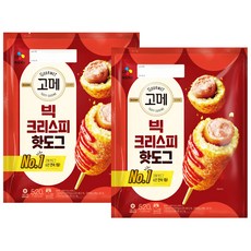 CJ 고메 빅크리스피핫도그520g, 2개, 520g