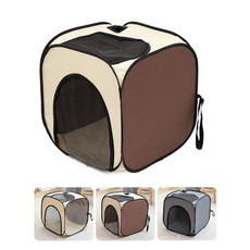 건조 고양이 강아지 애견 샤워 접이식 목욕 박스, 브라운, 1개