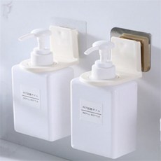 샴푸걸이 호텔 벽 부착식 무타공 욕실 샴푸통 디스펜서홀더, 1개
