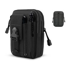 원 WVW 핀 몰 파우치 유니버설 허리 가방 아웃도어 벨트 기어 도구 가젯 포켓 휴대폰 홀스터 포함