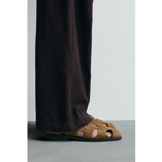 자라 리미티드 에디션 가죽 스트랩 샌들 72356