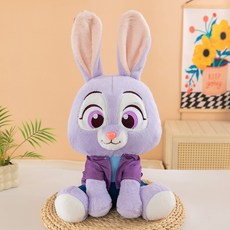 瘋狂動物城 朱迪尼克 毛絨玩具 狐狸兔子玩偶, 1個, 兔子朱迪,35cm0.35kg
