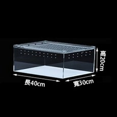 爬蟲壓克力飼養箱, 1個, (限宅配)一體式磁吸特大號加高可裝水
