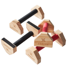 ENDURX 엔듀어엑스 천연 소나무 원목 푸쉬업바 우드 플란체바, (2P) 30CM