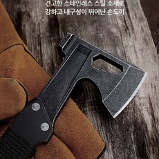 캠핑용 스테인리스 **손도끼** 다기능 야외용 **캠핑도끼** 휴대용, 1개, 상세페이지 참조
