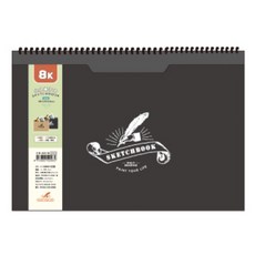 8K 口袋素描本 繪圖本 手繪本 速寫本 創意塗鴉本, 1個, 黑卡