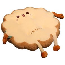 加厚吐司造型椅墊/靠枕, 圓形款【呆萌】