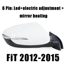 KIA Ceed 2012-2018 용 5/6/8PIN 자동차 액세서리 사이드 백미러 어셈블리 전기 접이식 방향 지시등, 32 6pin Right 12-15