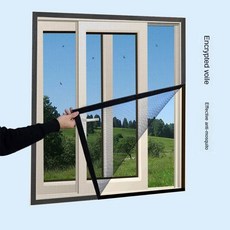 현관 방충망 롤방충망 모기장 원단 방충문 창문 주름 안티 모기 그물 창 나노 DIY 벨크로 스크린 메쉬 소재 구충제 버그, Height 150 cm, Gray Width 100cm