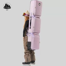 차일스 스키 스노보드 장비 캐리어 가방, 1개, 라이트 옐로우