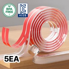 MZ생활 투명 모서리 보호대 코너가드 2m 고급형 풀접착 PVC 모서리가드, 5개